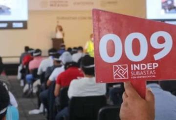 INDEP anuncia octava subasta con sentido social