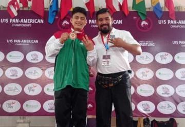 Luchador macuspanense obtuvo bronce en el Campeonato Panamericano U15