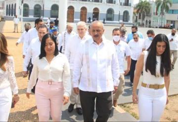 El gobernador del estado Carlos Manuel Merino Campos califica a la refinería Olmeca Como una Obra Monumental